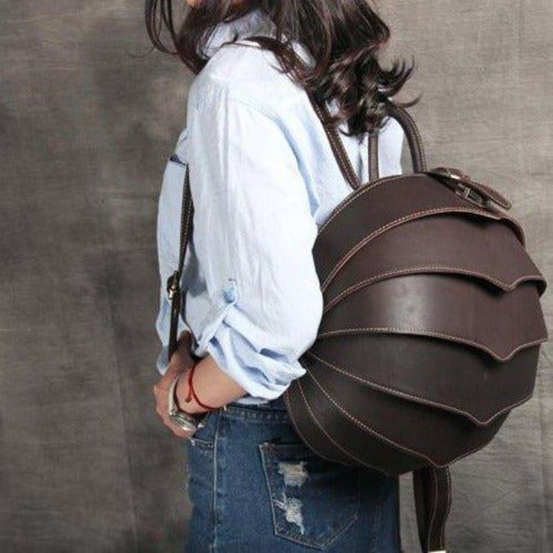 Pangolin Vintage Läderryggsäck För Män